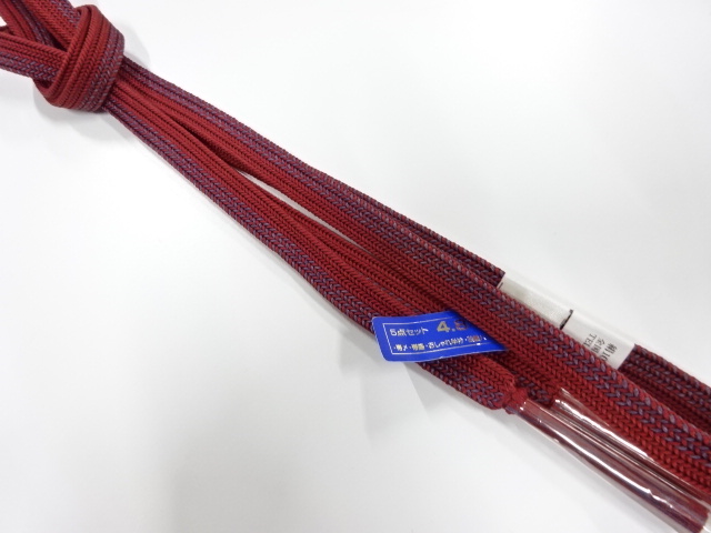 未使用品　正絹　手組帯締め